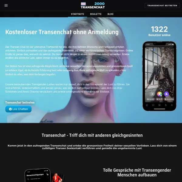 Kostenloser Transenchat mit anderen Transgender Personen